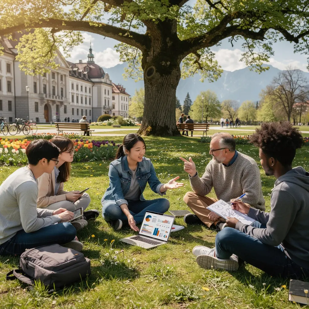 Eine grafische Darstellung von Datenanalysen mit bunten Diagrammen und Statistiken auf einem Bildschirm.