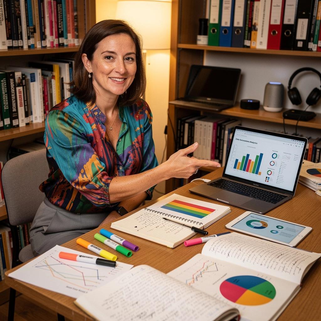 Ein Whiteboard mit Diagrammen und Formeln, die maschinelles Lernen darstellen.