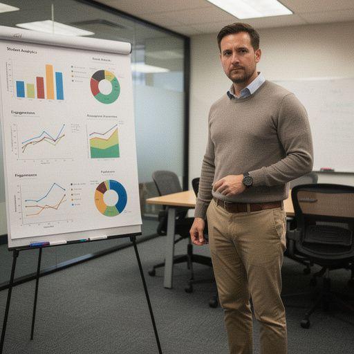 Ein Teilnehmer macht Notizen während eines Kurses über Datenvisualisierung.